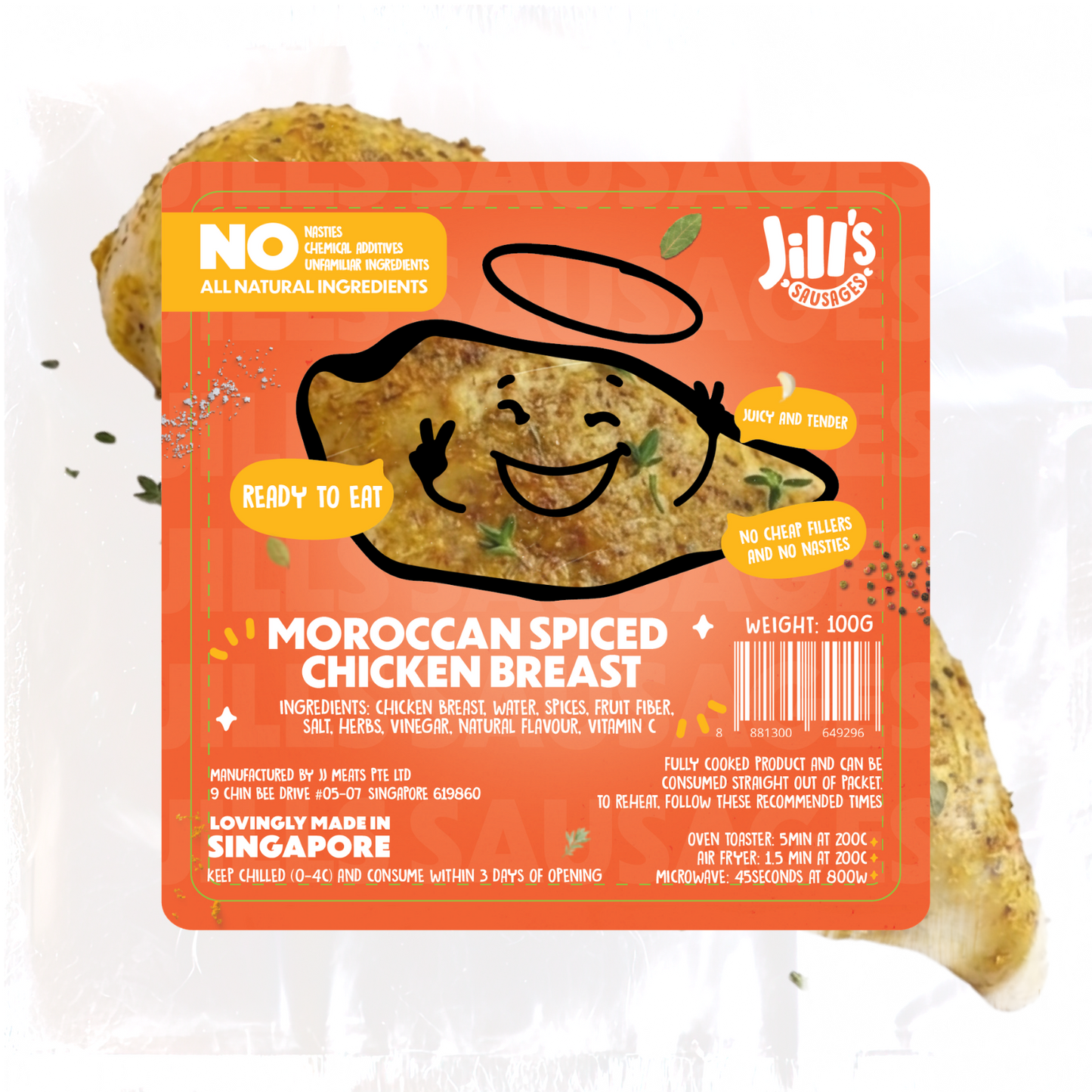 Moroccan Spiced Chicken Breast - Ready to Eat, Nasties Free