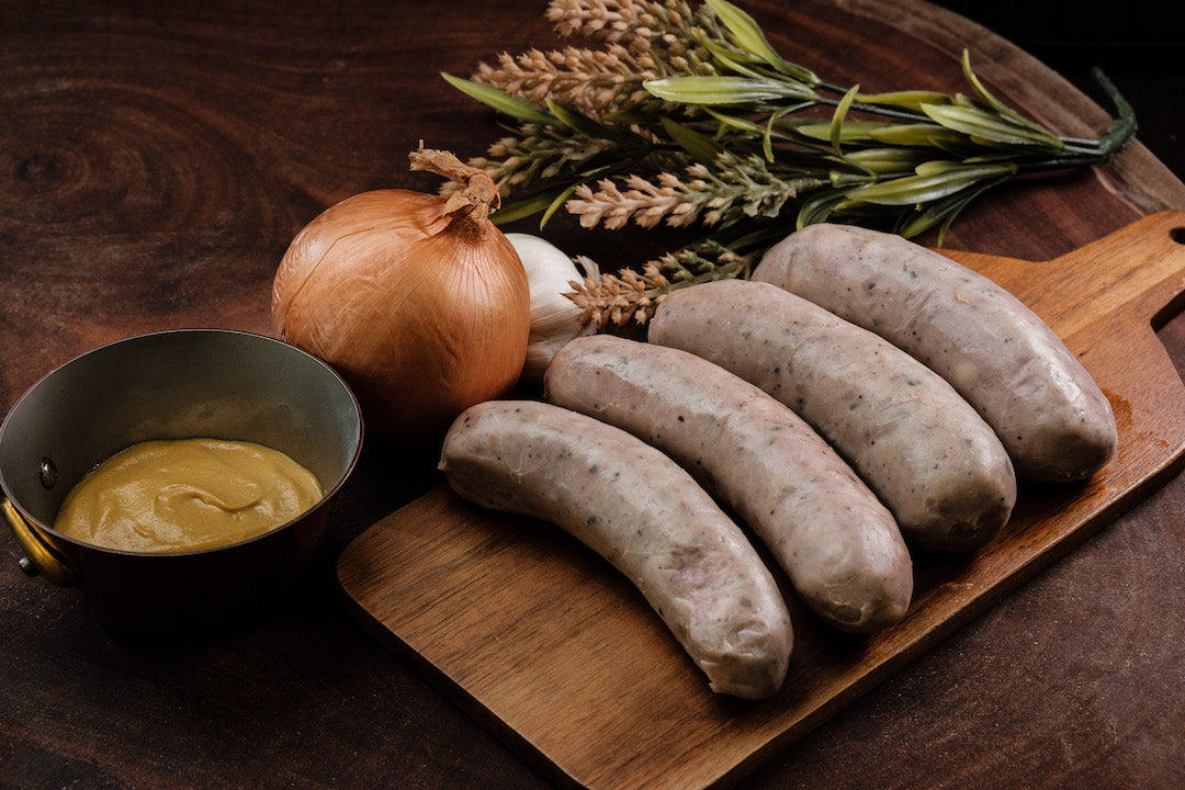 Roasted Garlic Sausages, cooked, 4pc