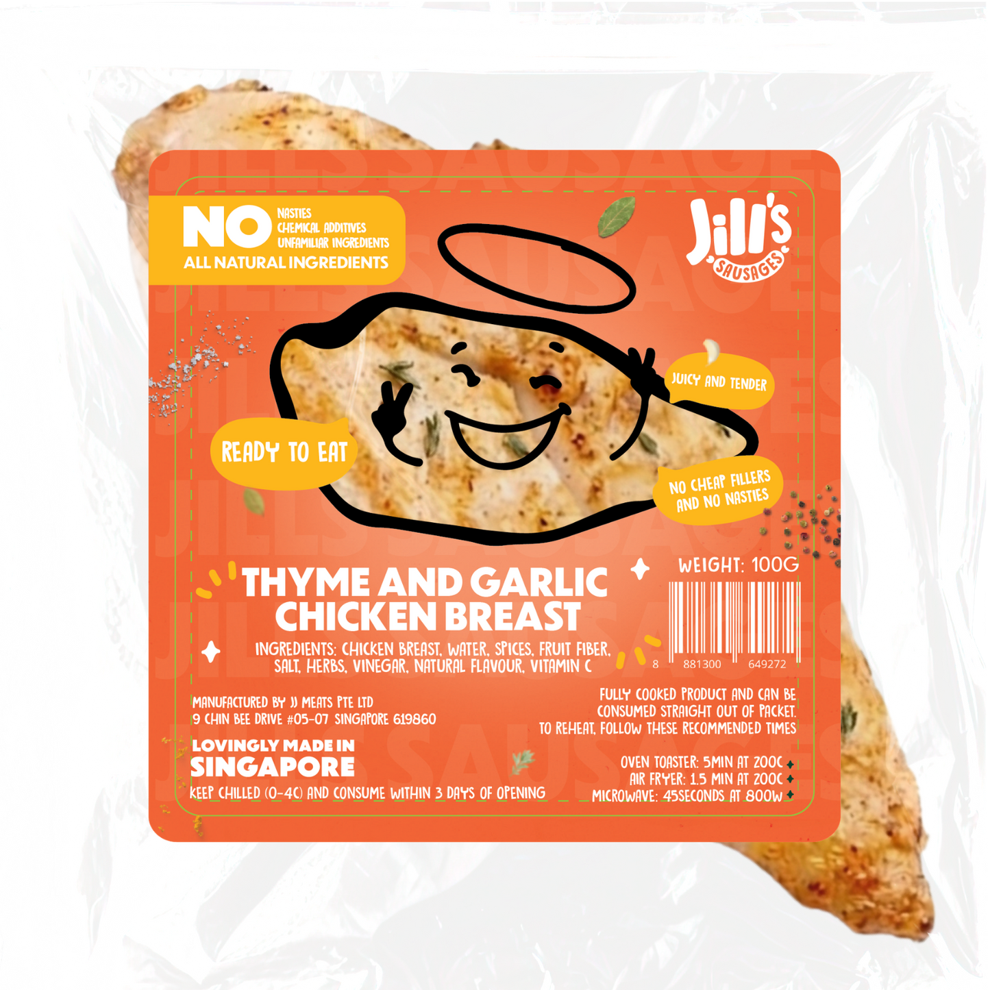 Thyme and Garlic Chicken Breast - Ready to Eat, Nasties Free