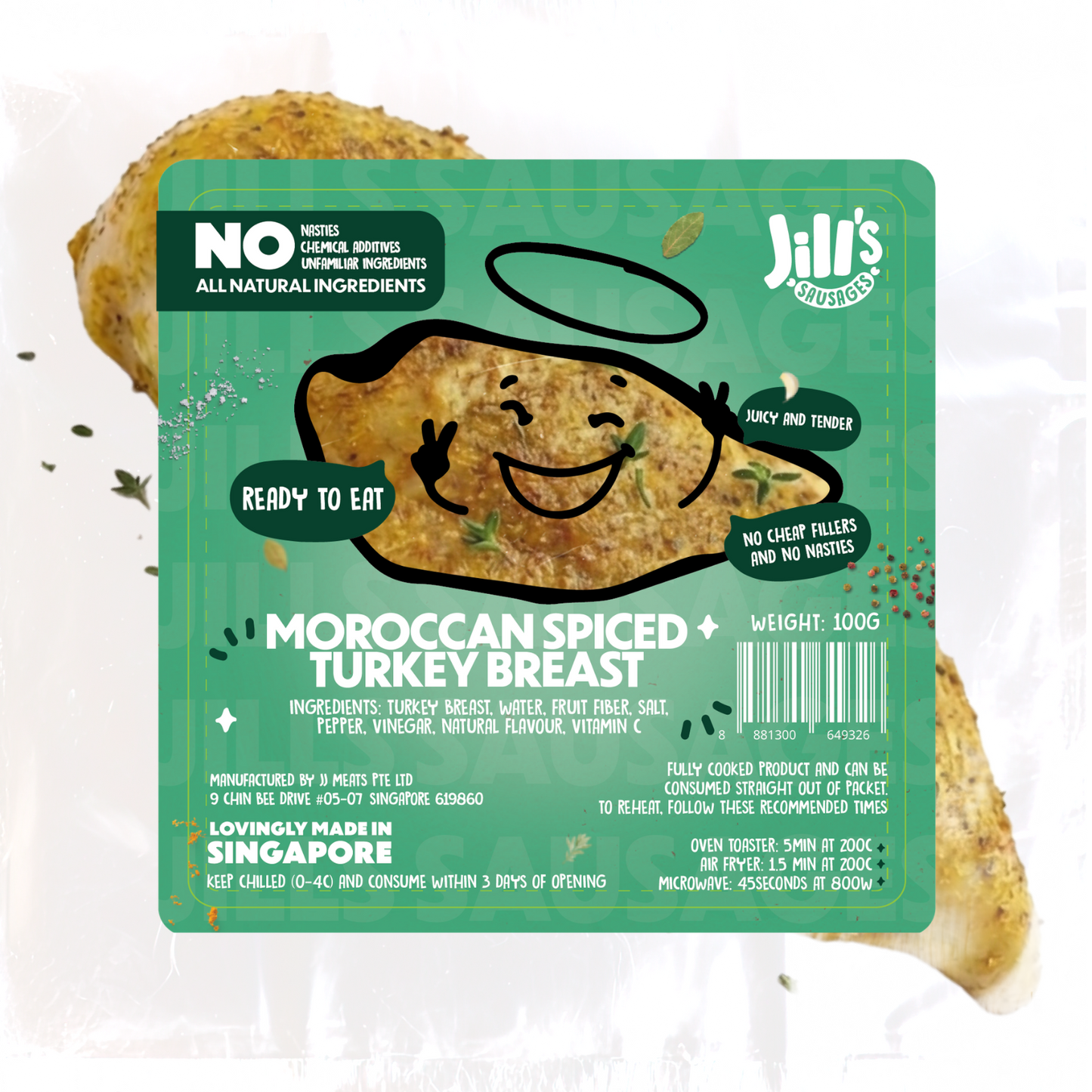 Moroccan Spiced Turkey Breast - Ready to Eat, Nasties Free