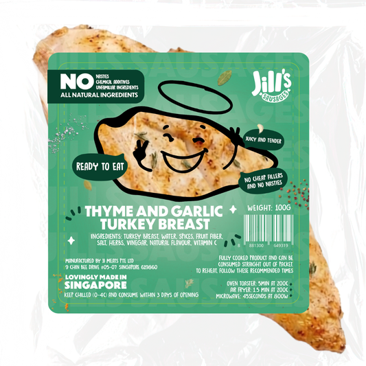 Thyme and Garlic Turkey Breast - Ready to Eat, Nasties Free