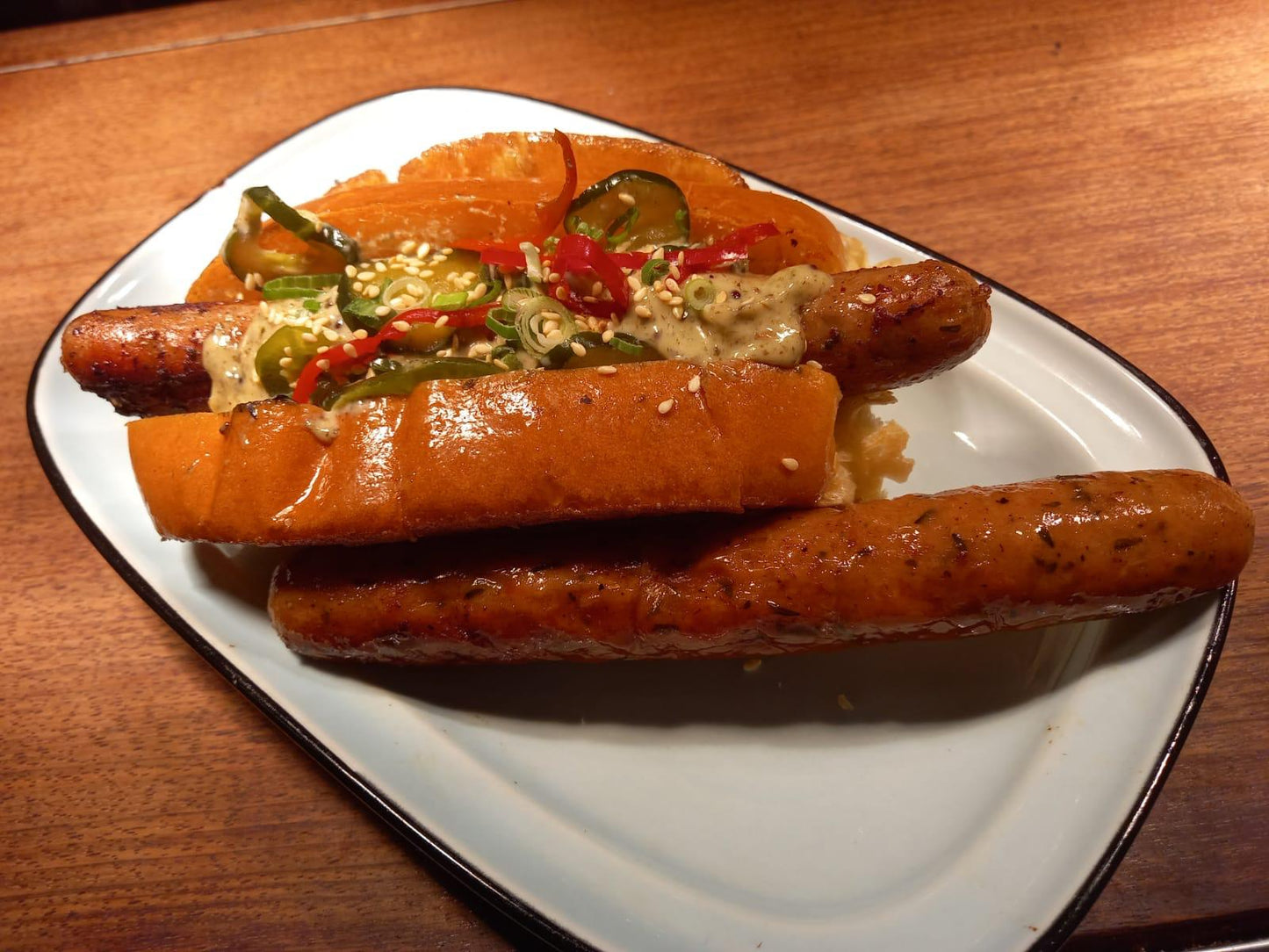 Artisanal Pork Hot Dogs, smoked